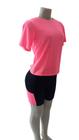 Conjunto Roupa academia camiseta e short com bolso pp,p,m,g,gg