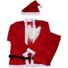 Conjunto Roupa Fantasia de Papai Noel Adulto Natal