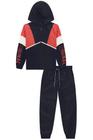 Conjunto Roupa Infantil Jaqueta Com Capuz e Calça Jogger Em Nylon Quentinho Inverno Frio LucBoo