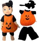 Conjunto Roupa Roupinha E Acessório Para Boneco Bebê Menino Little Mommy Mattel - Fantasia Halloween - Pupee