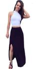 Conjunto Saia Longa E Cropped Regata Ref. 15599