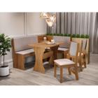 Conjunto Sala de Jantar Canto Alemão Rock com 2 Cadeiras Sol