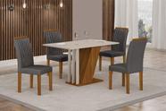 Conjunto Sala de Jantar com 4 Cadeiras Miami Yescasa