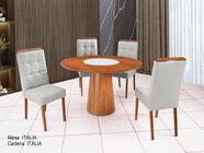 Conjunto Sala de Jantar Itália 4 Cadeiras B-01 - MadBaby