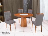 Conjunto Sala de Jantar Itália 4 Cadeiras B-04 - MadBaby