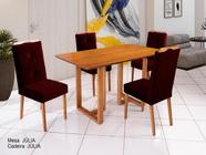 Conjunto Sala de Jantar Júlia 4 Cadeiras B-05 - MadBaby