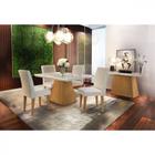 Conjunto Sala de Jantar Luna 120 MDF Com 4 cadeiras Grécia