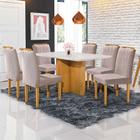 Conjunto Sala de Jantar Napole 6 Cadeiras Safira Veludo Móveis Mundial