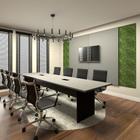 Conjunto Sala de Reunião Mesa 3,20m Painel p/ TV CS Pr F5 - F5 Office G