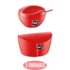 Conjunto Saleiro e Açucareiro Gourmet Vermelho Plastico UZ