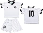 Conjunto Santos Uniforme Infantil Branco - Torcida Baby