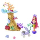 Conjunto Sereia Barbie, animais, recife coral, carrinho e acessórios Exclusivo Amazon