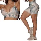 Conjunto Short Emotion Empina Bumbum + Top Plumas Moving