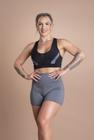 Conjunto Short Fitness Feminino Liso Academia Treino E Top Nadador Tela Frontal F7 NEW STYLE