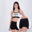 Conjunto Shorts e Top Everlast Basic II Feminino Preto e Branco