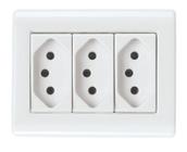 Conjunto Sobrepor 3 Tomada 10a Sistema X Lizflex 57304027