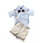 Conjunto Social Infantil Menino Acompanha Óculos e Relógio