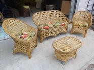 Conjunto Sofá Poltronas Fibra Sintética Área Externa Interna Saquarema