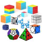 Conjunto Speed Cube Vdealen, pacote com 12, 2x2, 3x3, 4x4, dodecaedro de pirâmide