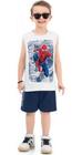Conjunto Spider Man Marvel Camiseta Bermuda Fakini 02581
