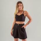 Conjunto susie top e shorts feminino