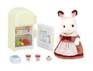 Conjunto Sylvanian Families - Família Coelho Chocolat com Móveis