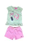 Conjunto TAM 4, 6 e 8 Blusinha e Short Candy Clas One