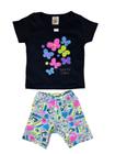 Conjunto TAM 4 Blusinha e Short Borboletas