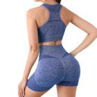 Conjunto TAM U Academia Bermuda Short Empina Bumbum + Top Modelador Bojo Removível - EMB-UTILIT