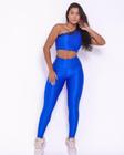 Conjunto tamanho único Calça Legging Compressão azul