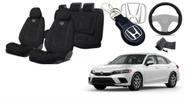 Conjunto Tecido Personalizado Assentos Civic 20-24 + Volante + Chaveiro