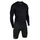 Conjunto Térmico Frio Camisa Bermuda de Compressão Esportiva