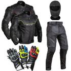 Conjunto Texx Falcon Masculino Jaqueta+ Calça+Luva Pista V2+Brinde