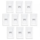 Conjunto Tomada c/ Placa 4x2 2P+T 10A (10un) - Evidence Fame