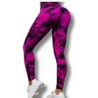 Conjunto Top Calça Legging Tie Dye Academia Trend Fitness Yoga Esportivo Feminina Corpo - Lojão Pa