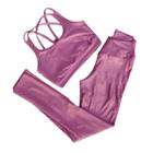 Conjunto Top e Calça Feminino Fitness Empina Bumbum Academia