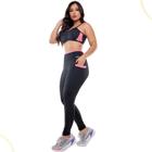 Conjunto Top e Calça Legging com Bolso Academia Feminino Fit - C&M Fitness