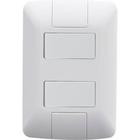 Conjunto Tramontina Aria 4X2 Branco Com Placa (2 Paralelos) 57241/041