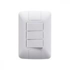 Conjunto Tramontina Aria 4X2 Branco Com Placa (3 Simples) 57241/070