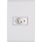 Conjunto Tramontina Liz 4X2 Branco Com Placa (1 Tomada 10A)