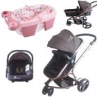 Conjunto Travel System + Banheira Dobrável C/ Porta Sabonete