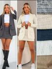 Conjunto Tweed Shorts Saia e Blazer