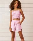 Conjunto Vanilla Cropped e Short Rosa