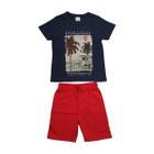 Conjunto Verão Camisa Short Infantil Menino