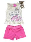 Conjunto Verão Feminino Blusinha e Short Candy Clas Ballet