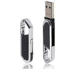 Conjuntos de acessórios de computador 4gb chaveiros metálicos estilo usb 2.0 flash disk preto - HUOGUO