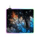 Conjuntos de acessórios de computador padrão de céu estrelado de computador mouse pad iluminado tamanho: 45x40x0.4cm