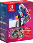 Console Nintendo Switch OLED 64GB Branco Mario Kart 8 Deluxe