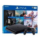 Console play4 500gb 1 Controle 3 Jogos