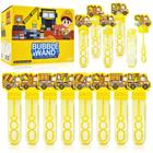 Construction Truck Bubble Wands, pacote com 24 varinhas para crianças com solução